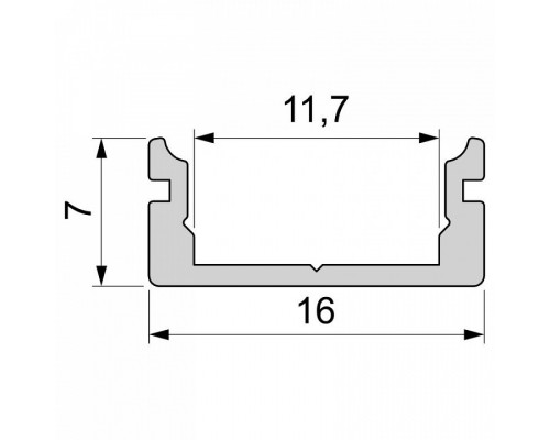 Профиль накладной Deko-Light AU-01-10 970027