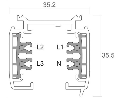 Трек накладной Deko-Light D Line 710001