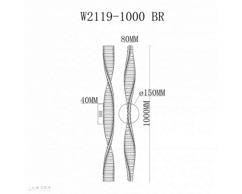 Бра iLedex Vision W2119-1000 BR