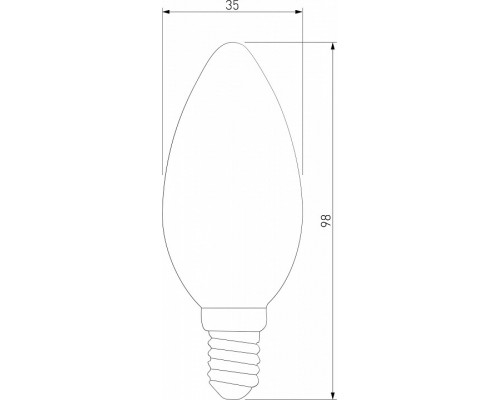 Лампа светодиодная Elektrostandard Свеча F E14 9Вт 3300K a049062