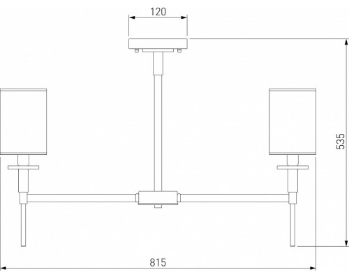 Люстра на штанге Eurosvet Brielle 60132/8 хром