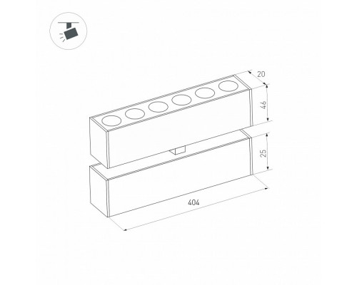 Накладной светильник Arlight MAG-25 034220