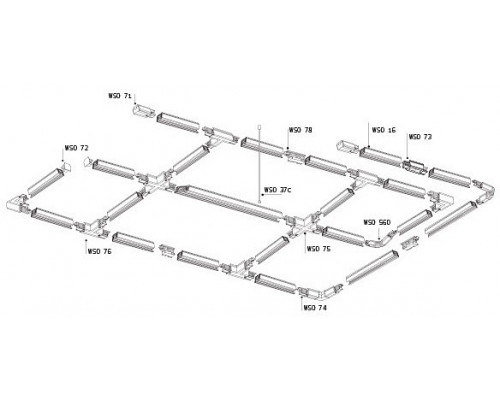 Подвес для трека Italline WSO WSO 37C chrome