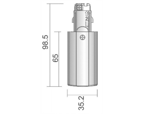 Заглушка для трека боковая Deko-Light D Line 710010