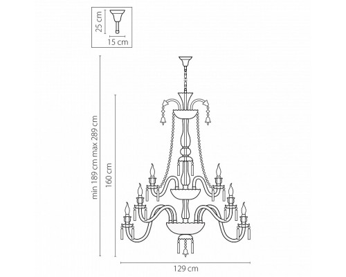 Подвесная люстра Osgona Campana 716364