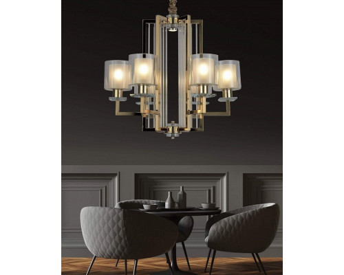 Подвесная люстра LUMINA DECO Manhattan LDP 8012-6 F.GD