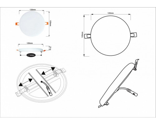 Встраиваемый светильник Arte Lamp Prior A7982PL-1WH