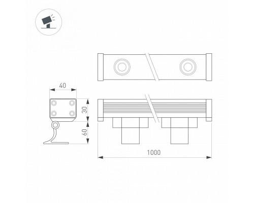 Настенный прожектор Arlight AR-LINE 024334(1)