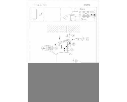 Накладной светильник Denkirs DK2001 DK2001-BK