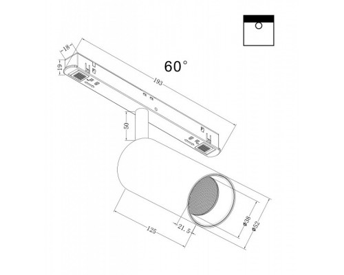 Светильник на штанге Maytoni Focus LED TR032-2-12W3K-W-B