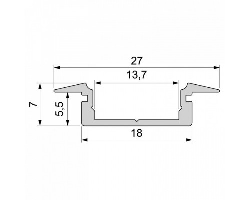 Профиль встраиваемый Deko-Light ET-01-12 975043