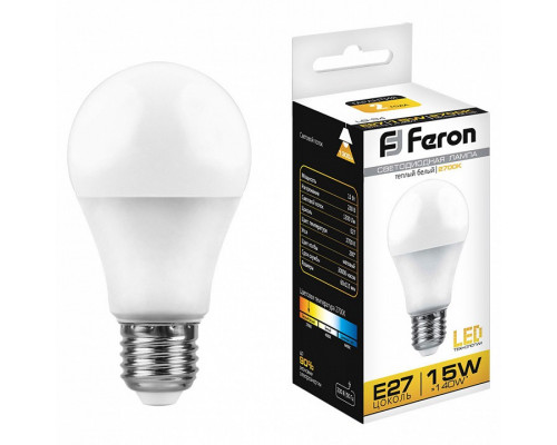 Лампа светодиодная Feron LB-94 E27 15Вт 2700K 25628