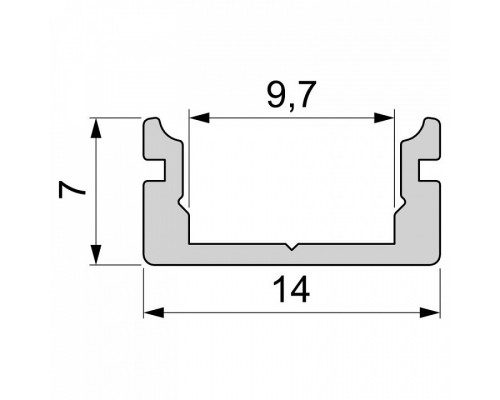 Профиль накладной Deko-Light AU-01-08 970007