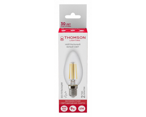 Лампа светодиодная Thomson Filament Candle E14 9Вт 4500K TH-B2070