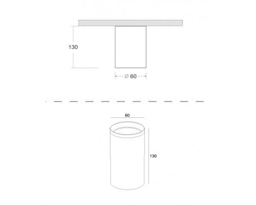 Накладной светильник Maytoni Focus Design C036CL-01B