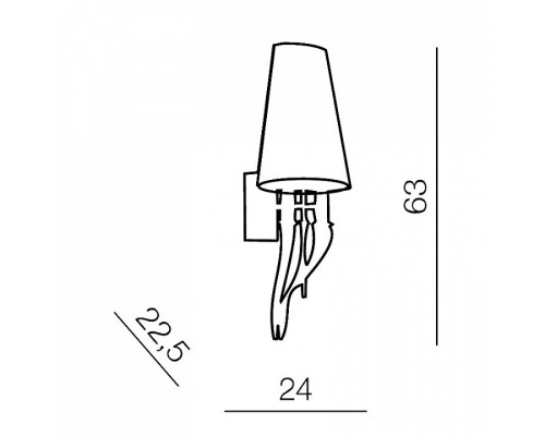 Бра Azzardo Diablo AZ0087