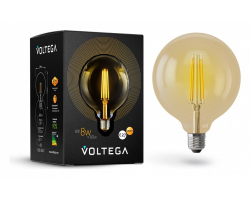 Лампа светодиодная Voltega Loft led E27 8Вт 2800K 6838