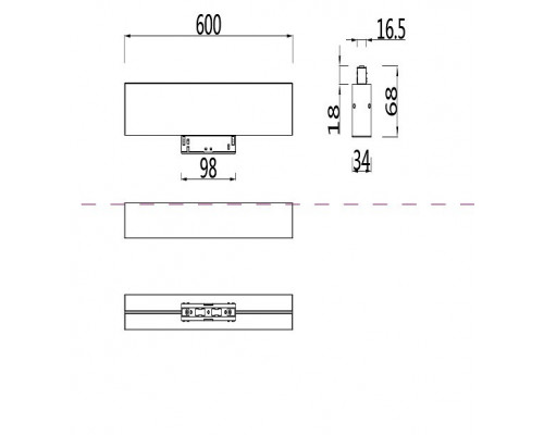 Накладной светильник Maytoni BASIS TR012-2-20W4K-W