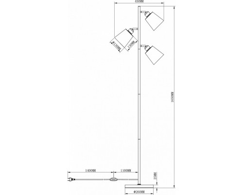 Торшер Moderli Floor V3050-3F