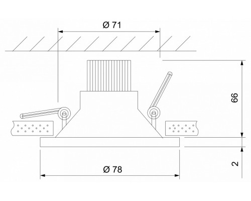 Встраиваемый светильник Elektrostandard 15266/LED a055719