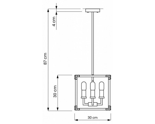 Люстра на штанге LUMINA DECO Waldorf LDP 1140-4 BK+MD