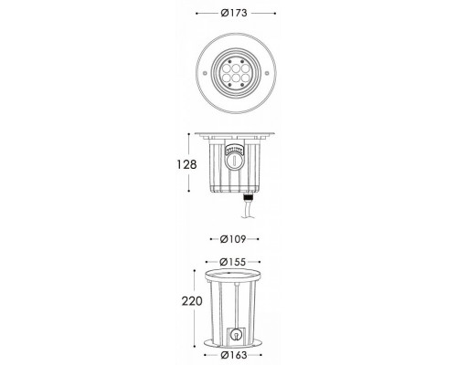 Встраиваемый в дорогу светильник Deko-Light Soft Flex 7 730267