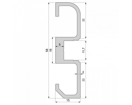 Профиль накладной Deko-Light AM-02-10 970600