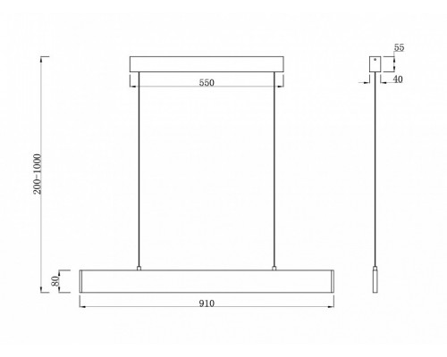 Подвесной светильник Maytoni Step P010PL-L23G4K