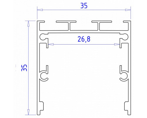 Короб накладной Ambrella Light Profile System GP GP2550BK