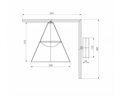 Светильник на штанге Elektrostandard Bevel a068471