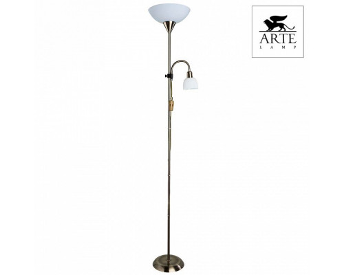 Торшер с подсветкой Arte Lamp Duetto A9569PN-2AB