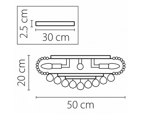 Накладной светильник Osgona Monile 704094