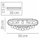 Накладной светильник Osgona Monile 704094