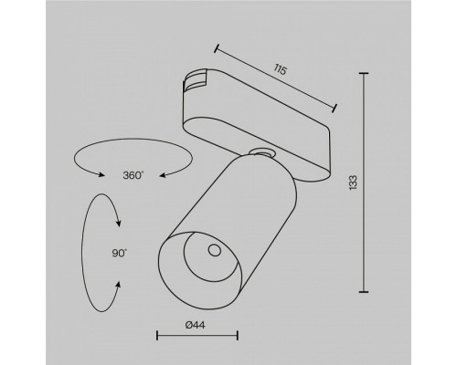 Светильник на штанге Maytoni Focus LED TR103-1-12W3K-M-W