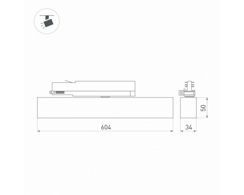 Светильник на штанге Arlight FLAT 033698(1)