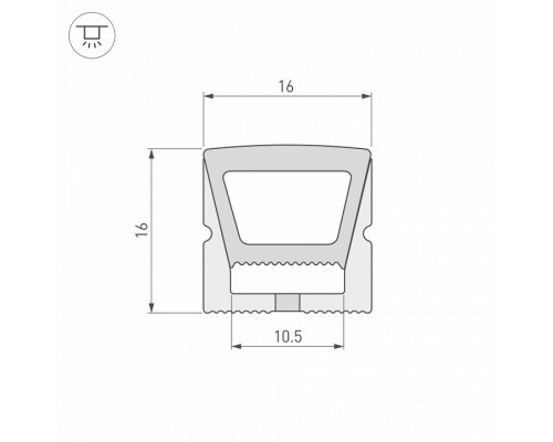 Короб накладной гибкий Arlight WPH 041094