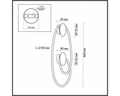 Бра Odeon Light Corda 4391/30WL