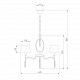 Подвесная люстра Eurosvet Madera 10093/5 хром/прозрачный хрусталь Strotskis