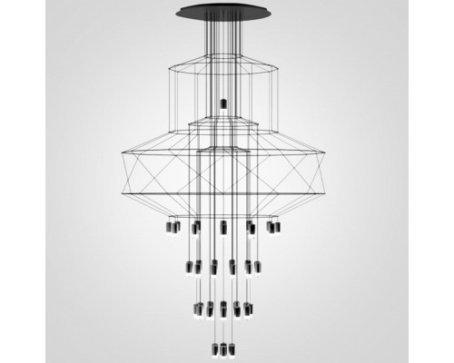 Подвесная люстра Imperiumloft Vibia Wireflow 40.1637-0