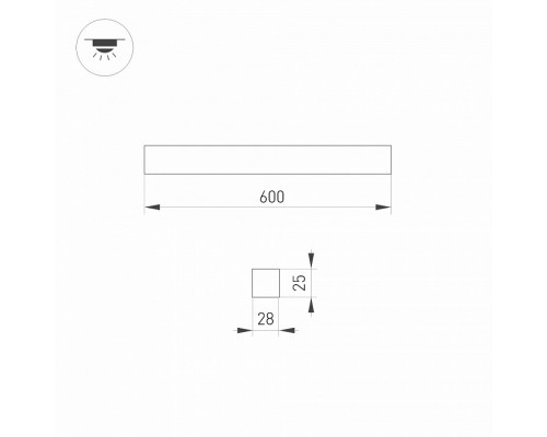 Светильник для потолка Армстронг Arlight STARLINE 031457