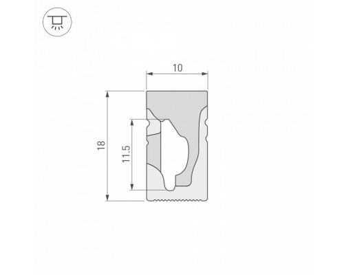 Короб накладной гибкий Arlight WPH 040269