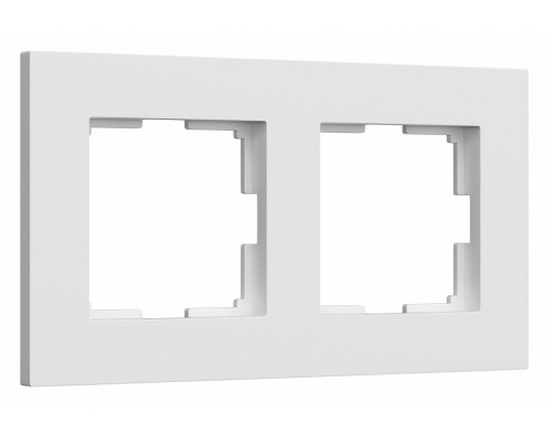 Рамка на 2 поста Werkel Slab белый матовый W0022961