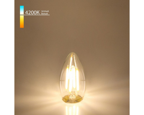 Лампа светодиодная Elektrostandard Свеча F E27 9Вт 4200K a048283