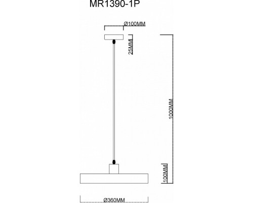 Подвесной светильник MyFar Ria MR1390-1P