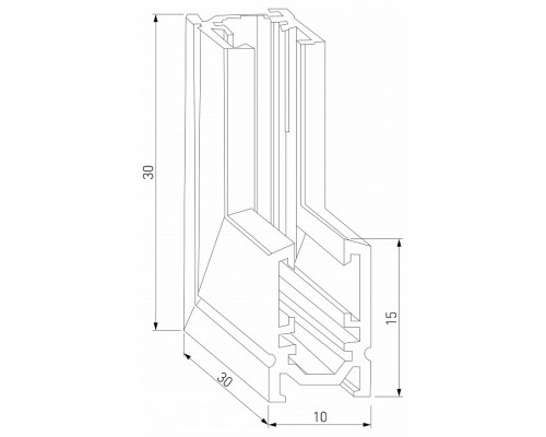 Соединитель угловой внутренний для треков накладных Elektrostandard Mini Magnetic a065640