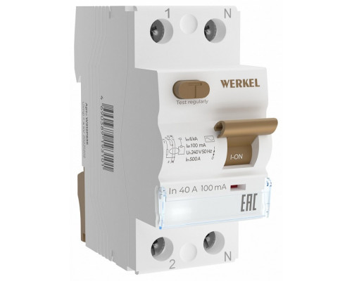 Устройство защитного отключения 1P Werkel  W812P404