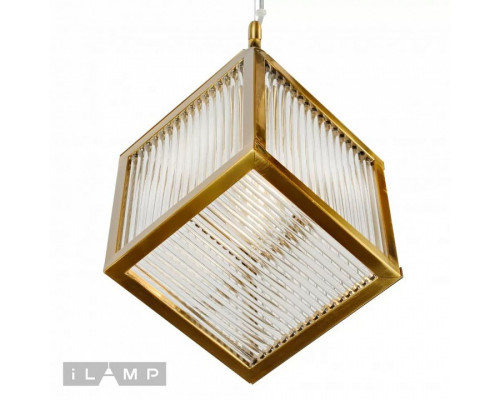 Подвесной светильник iLamp Square 8970-1B GLD