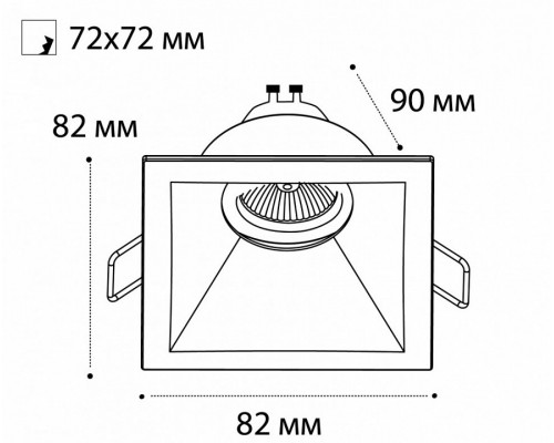 Встраиваемый светильник Italline M01-1011 M01-1011 white