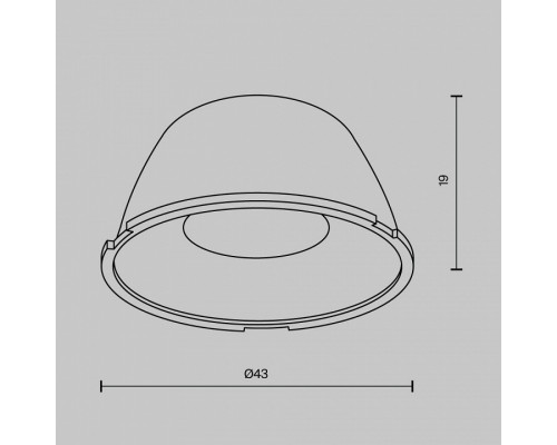 Линза Maytoni Downlight LensD43-15