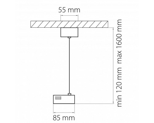 Подвес для трека Lightstar Barra 502197